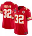 Cheap Men's Kansas City Chiefs #32 Nick Bolton Red 2024 F.U.S.E. Super Bowl LVIII Patch With NKH Patch Vapor Untouchable Limited Football Stitched Jersey