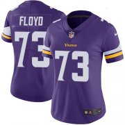 Wholesale Cheap Nike Vikings #73 Sharrif Floyd Purple Team Color Women's Stitched NFL Vapor Untouchable Limited Jersey