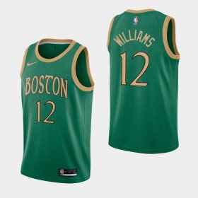Wholesale Cheap Men\'s Boston Celtics #12 Grant Williams Kelly Green 2019-20 City Jersey