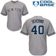 Wholesale Cheap Yankees #40 Luis Severino Grey New Cool Base Stitched MLB Jersey