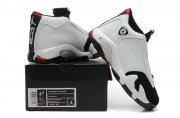 Wholesale Cheap WMNS Air Jordan 14 Shoes Black Toe White/black-red