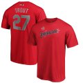 Wholesale Cheap American League #27 Mike Trout Majestic 2019 MLB All-Star Game Name & Number T-Shirt - Red