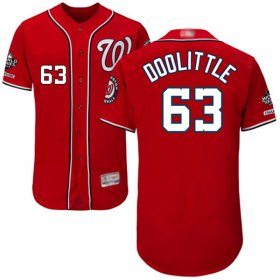 Wholesale Cheap Nationals #63 Sean Doolittle Red Flexbase Authentic Collection 2019 World Series Champions Stitched MLB Jersey