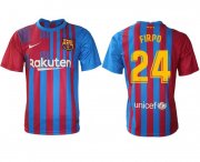 Wholesale Cheap Men 2021-2022 Club Barcelona home aaa version red 24 Nike Soccer Jersey