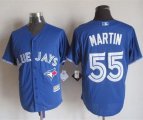 Wholesale Cheap Blue Jays #55 Russell Martin Blue New Cool Base Stitched MLB Jersey