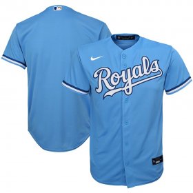 Wholesale Cheap Kansas City Royals Nike Youth Alternate 2020 MLB Team Jersey Light Blue