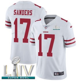 Wholesale Cheap Nike 49ers #17 Emmanuel Sanders White Super Bowl LIV 2020 Men\'s Stitched NFL Vapor Untouchable Limited Jersey