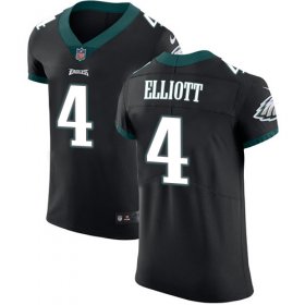 Wholesale Cheap Nike Eagles #4 Jake Elliott Black Alternate Men\'s Stitched NFL Vapor Untouchable Elite Jersey