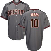 Wholesale Cheap Diamondbacks #10 Adam Jones Gray Road Stitched Youth MLB Jersey