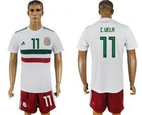 Wholesale Cheap Mexico #11 C.Vela Away Soccer Country Jersey