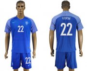 Wholesale Cheap Holland #22 Vorm Away Soccer Country Jersey