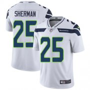 Wholesale Cheap Nike Seahawks #25 Richard Sherman White Men's Stitched NFL Vapor Untouchable Limited Jersey
