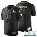 Wholesale Cheap San Francisco 49ers #11 Marquise Goodwin Men's Nike Black Golden Super Bowl LIV 2020 Limited NFL 100 Jersey