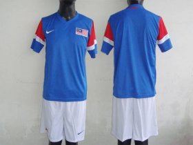 Wholesale Cheap Malaysia Blank Blue 2011/2012 Away Soccer Country Jersey