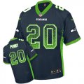 Wholesale Cheap Nike Seahawks #20 Rashaad Penny Steel Blue Team Color Men's Stitched NFL Elite Drift Fashion Jersey