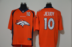 Wholesale Cheap Men\'s Denver Broncos #10 Jerry Jeudy Orange 2020 Big Logo Number Vapor Untouchable Stitched NFL Nike Fashion Limited Jersey