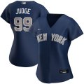 Wholesale Cheap New York Yankees #99 Aaron Judge Nike Women's Alternate 2020 MLB Player Jersey Navy