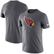 Wholesale Cheap Arizona Cardinals Nike Essential Logo Dri-FIT Cotton T-Shirt Heather Charcoal