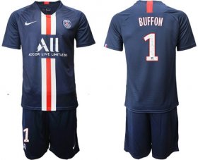 Wholesale Cheap Paris Saint-Germain #1 Buffon Home Soccer Club Jersey