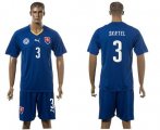 Wholesale Cheap Slovakia #3 Skrtel Blue Away Soccer Country Jersey