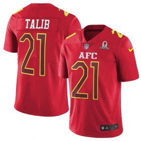 Wholesale Cheap Nike Broncos #21 Aqib Talib Red Men\'s Stitched NFL Limited AFC 2017 Pro Bowl Jersey