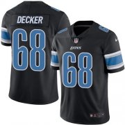 Wholesale Cheap Nike Lions #68 Taylor Decker Black Men's Stitched NFL Limited Rush Jersey
