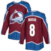 Wholesale Cheap Adidas Avalanche #8 Cale Makar Burgundy Home Authentic Stitched NHL Jersey