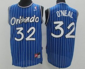 Wholesale Cheap Men\'s Orlando Magic #32 Shaquille O\'neal Blue Stitched NBA Nike Swingman Jersey