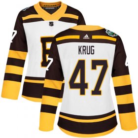Wholesale Cheap Adidas Bruins #47 Torey Krug White Authentic 2019 Winter Classic Women\'s Stitched NHL Jersey