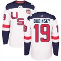 Wholesale Cheap Team USA #19 Brandon Dubinsky White 2016 World Cup Stitched Youth NHL Jersey
