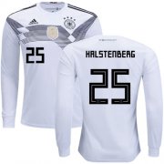 Wholesale Cheap Germany #25 Halstenberg White Home Long Sleeves Soccer Country Jersey