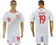 Wholesale Cheap Poland #19 Zielinski Home Soccer Country Jersey