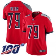 Wholesale Cheap Nike Titans #79 Isaiah Wilson Red Youth Stitched NFL Limited Inverted Legend 100th Season Jersey