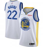 Wholesale Cheap Men's Golden State Warriors #22 Andrew Wiggins 2022 White 75th Anniversary Stitched Jersey