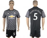 Wholesale Cheap Manchester United #5 Marcos Rojo Black Soccer Club Jersey