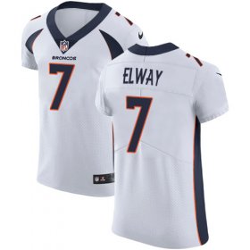 Wholesale Cheap Nike Broncos #7 John Elway White Men\'s Stitched NFL Vapor Untouchable Elite Jersey