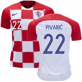 Wholesale Cheap Croatia #22 Pivaric Home Kid Soccer Country Jersey