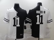 Wholesale Cheap Men's Las Vegas Raiders #11 Henry Ruggs III White Black Peaceful Coexisting 2020 Vapor Untouchable Stitched NFL Nike Limited Jersey