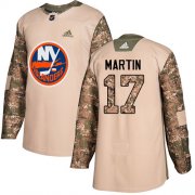 Wholesale Cheap Adidas Islanders #17 Matt Martin Camo Authentic 2017 Veterans Day Stitched NHL Jersey