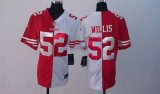 Wholesale Cheap Nike 49ers #52 Patrick Willis Red/White Women's Stitched NFL Elite Split Jersey