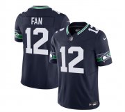 Wholesale Cheap Men's Seattle Seahawks #12 Fan 2023 F.U.S.E. Navy Limited Football Stitched Jersey