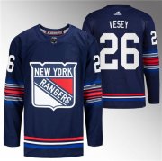 Cheap Men's New York Rangers #26 Jimmy Vesey Navy Stitched Jersey