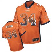 Wholesale Cheap Nike Bears #34 Walter Payton Orange Alternate Youth Stitched NFL Elite Drift Fashion Jersey
