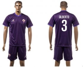 Wholesale Cheap Florence #3 Gilberto Home Soccer Club Jersey