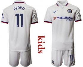 Wholesale Cheap Chelsea #11 Pedro Away Kid Soccer Club Jersey