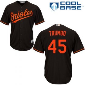 Wholesale Cheap Orioles #45 Mark Trumbo Black Cool Base Stitched Youth MLB Jersey
