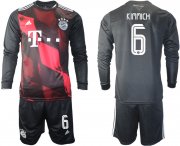 Wholesale Cheap 2021 Men Bayern Munchen away long sleeves 6 soccer jerseys