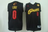 Wholesale Cheap Men's Cleveland Cavaliers #0 Kevin Love 2016 The NBA Finals Patch Black With Red Fashion Jersey