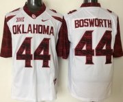 Wholesale Cheap Men's Oklahoma Sooners #44 Brian Bosworth White 2016 College Football Nike Limited Jersey