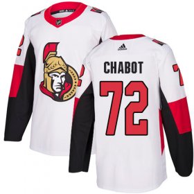 Wholesale Cheap Adidas Senators #72 Thomas Chabot White Road Authentic Stitched NHL Jersey